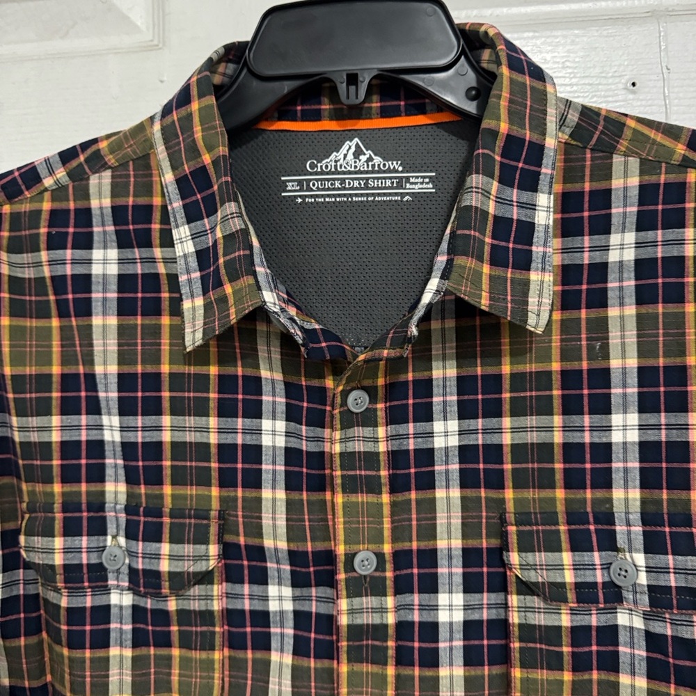 Cutter & Buck Multicolor Plaid Button Down Shirt Men XL
